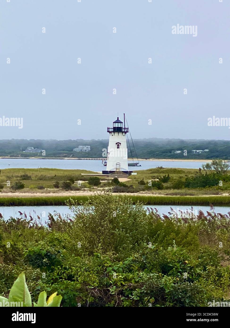 Edgartown Harbor Lighthouse - Smartphone Captured Stock Image