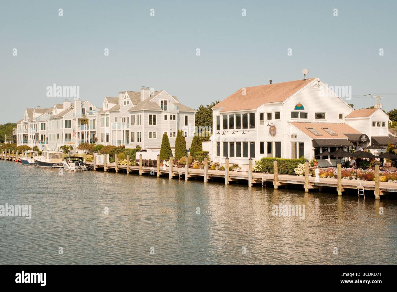 The Mystic River in Mystic, Connecticut Stock Photo