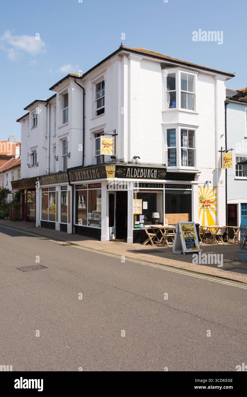 Thai Street Cafe, High Street Aldeburgh, East Suffolk, England, UK Stock Photo