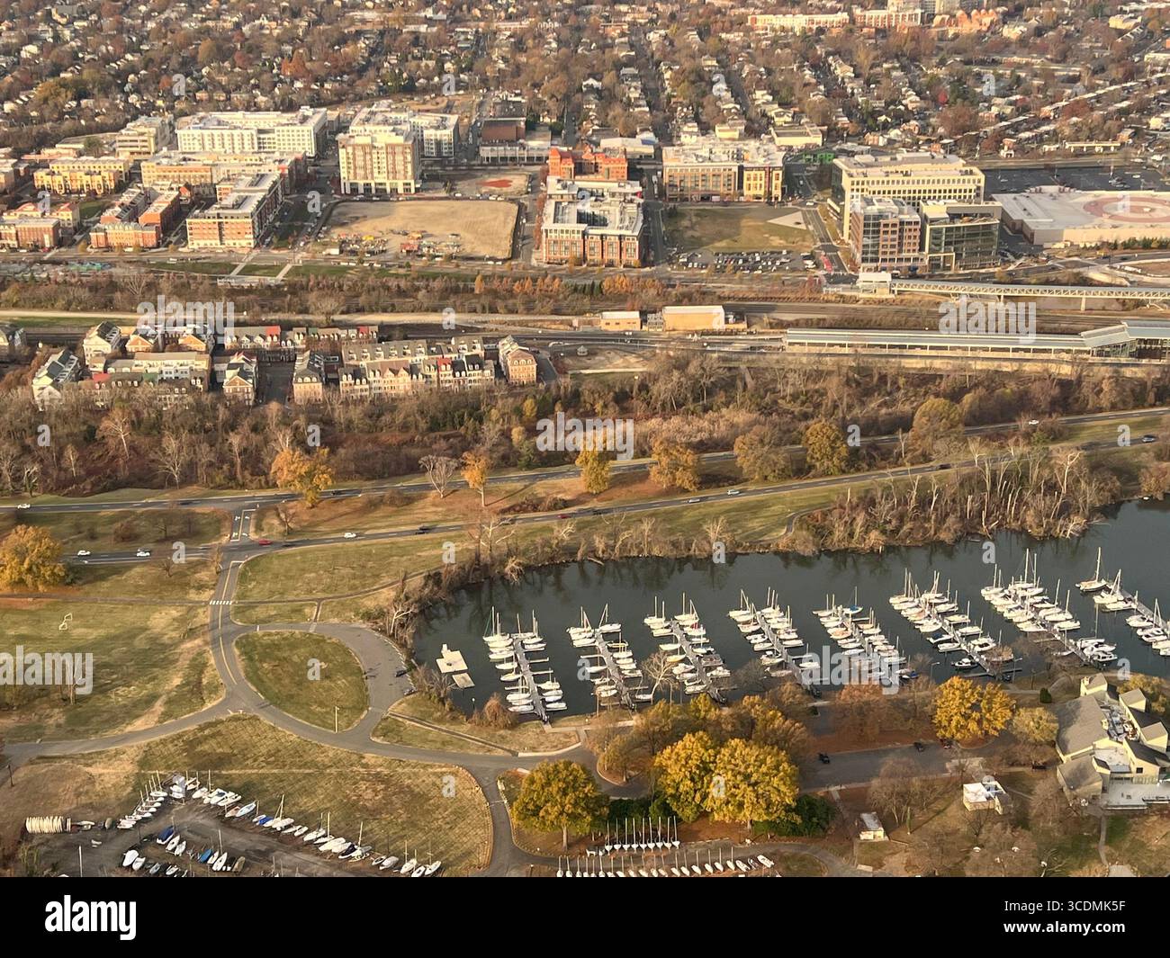 Alexandria, Virginia aerial view - Smartphone Captured Stock Image