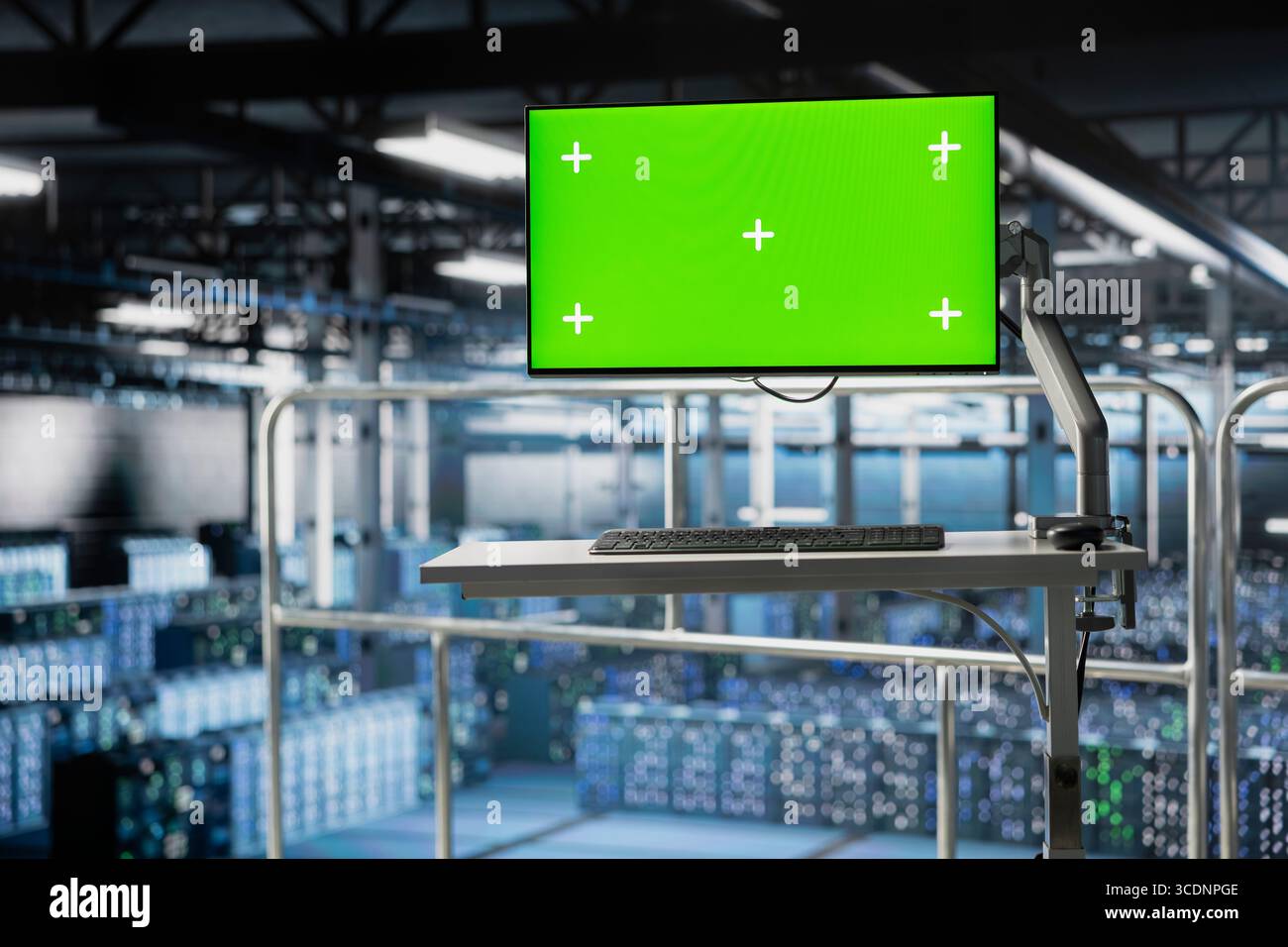 Server hub green screen monitoring systems and processing deep learning ...
