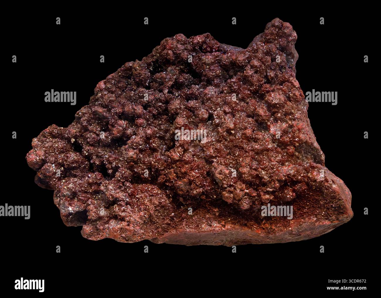 Cinnabar (HgS), New Almaden, Santa Clara County, California, USA Stock Photo