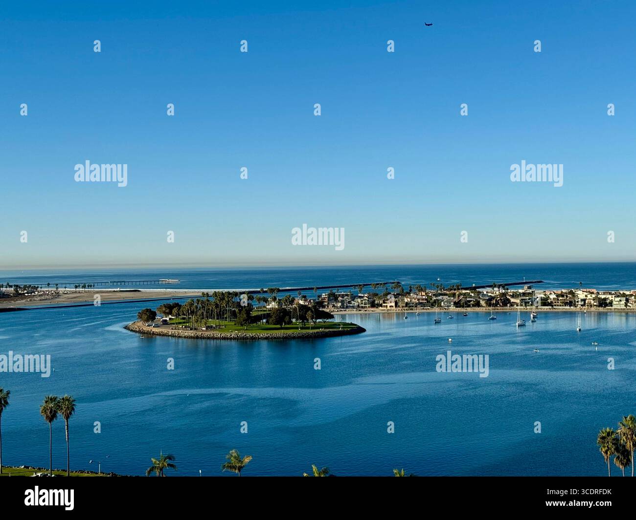 Mission Bay Point in Mission Bay Park, San Diego, CA. - Smartphone Captured Stock Image