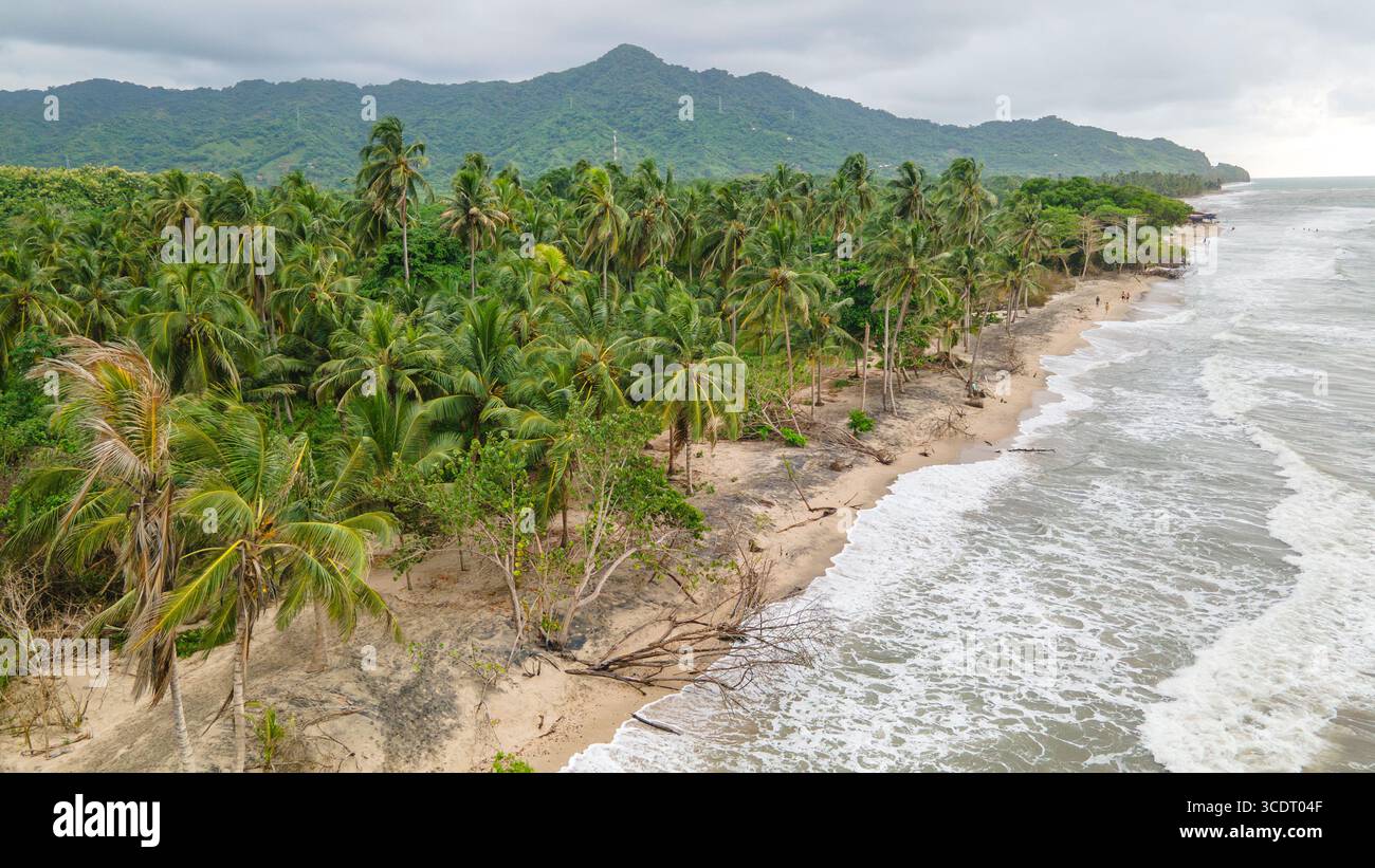 A tranquil beach scene in Palomino, La Guajira, Colombia, featuring ...