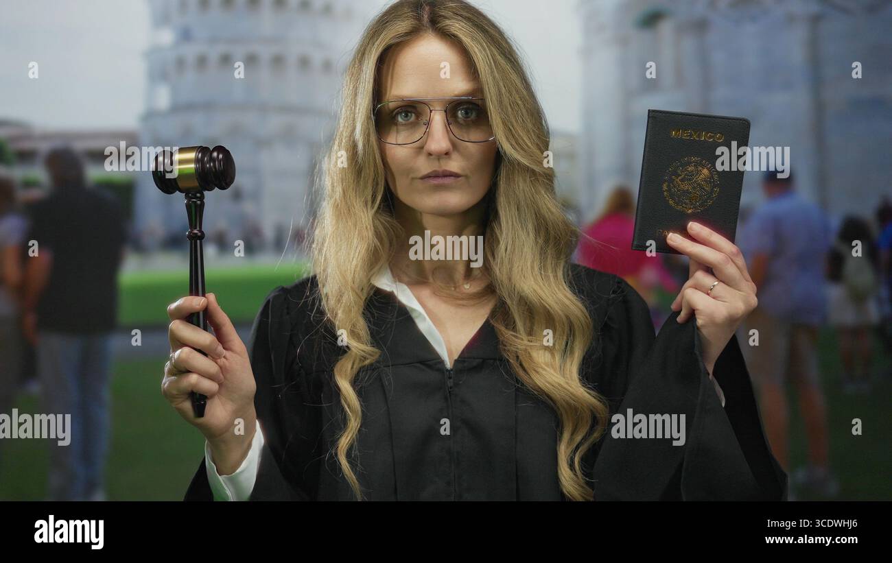 Woman in legal uniform glasses hi-res stock photography and images - Alamy