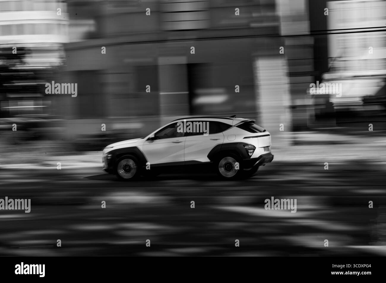 Panning vehicle Black and White Stock Photos & Images - Alamy