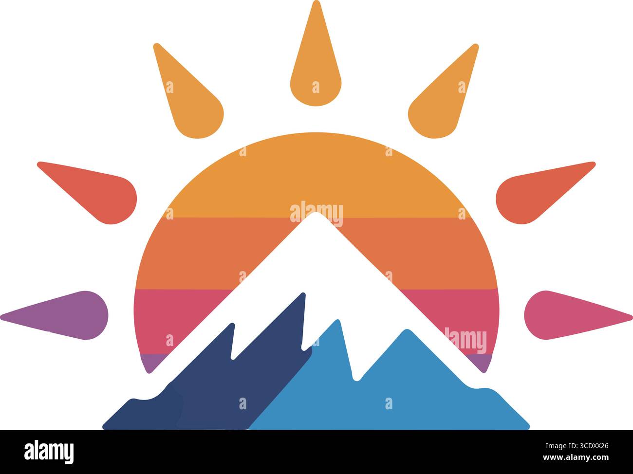 Scene File Logo A beach scene logo design for travel Stock Vector Image & Art - Alamy