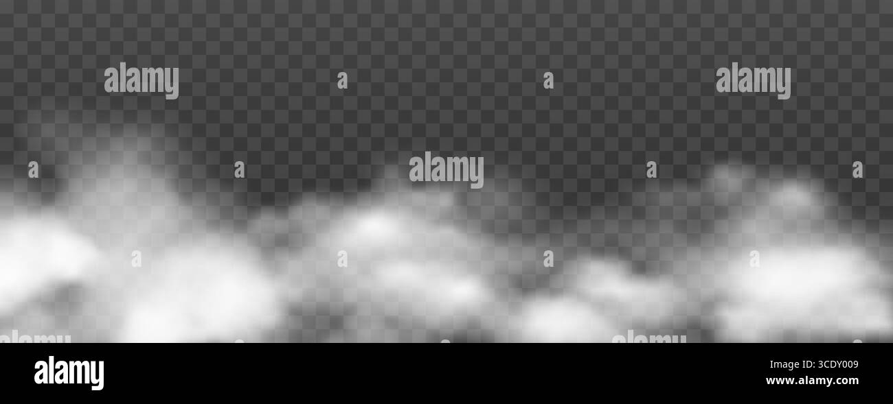 Realistic smoke steam border hi-res stock photography and images - Alamy