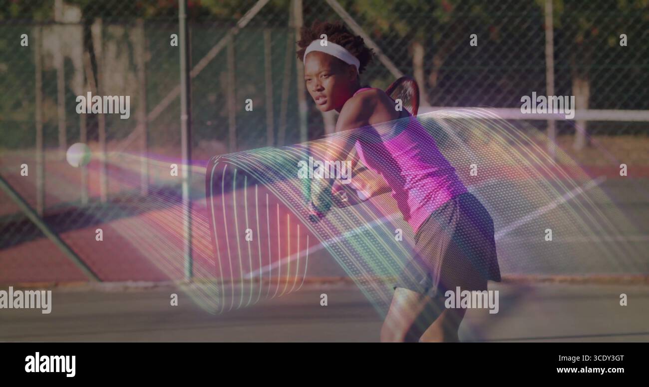 Returning serve african american tennis hi-res stock photography and ...