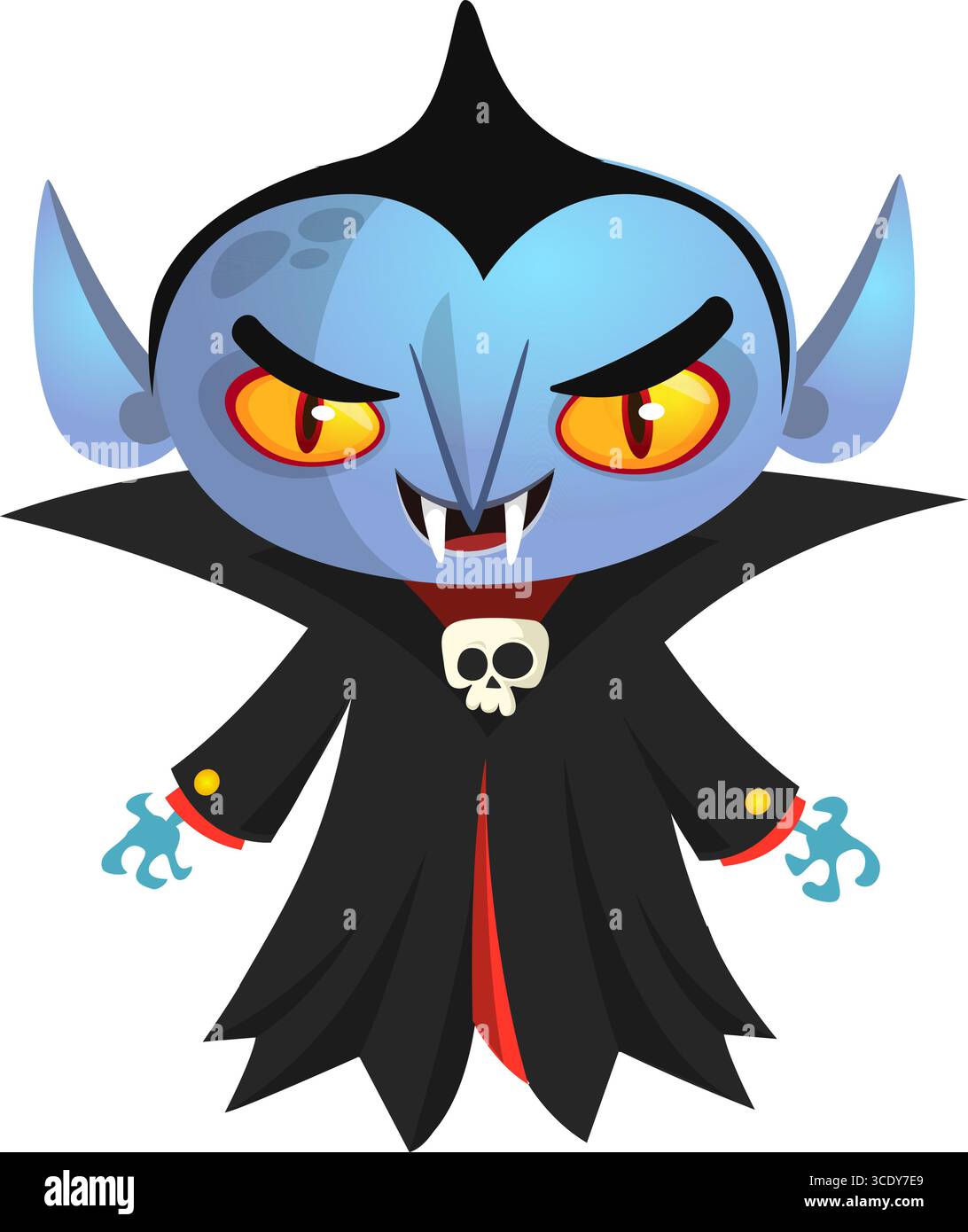 Cute cartoon vampire character design. Vector illustration for ...