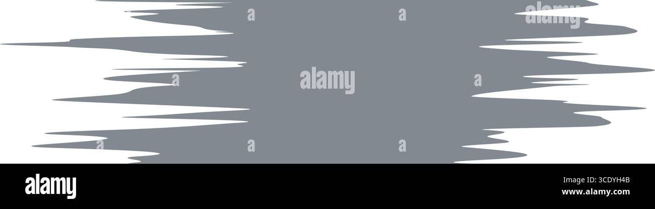 Abstract Gray Ink Brush Stroke. Stock Vector