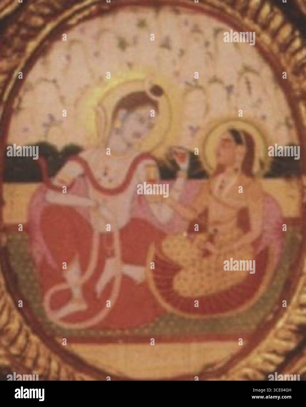 Shiva and parvati mural hi-res stock photography and images - Alamy