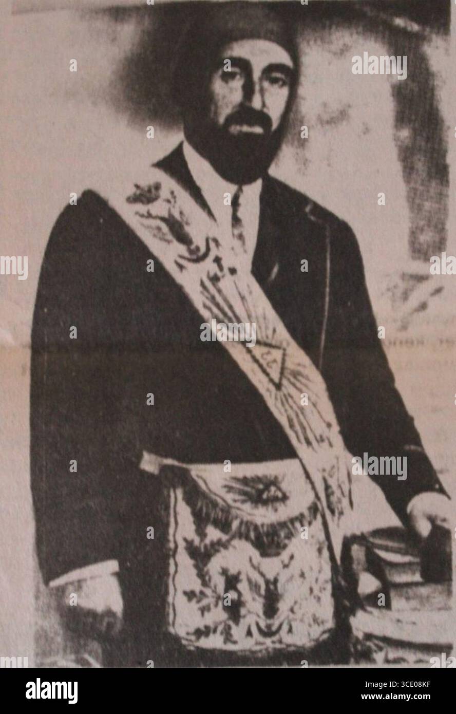 Mustfa Rid Mustafa Reşid Pasha in his masonic clothing Stock Photo - Alamy