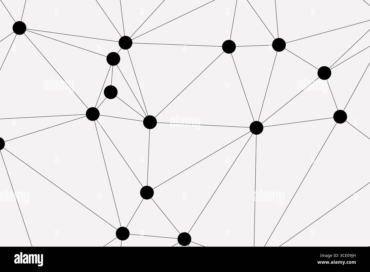 Abstract Geometric Network Mesh Background with Connected Dots and ...