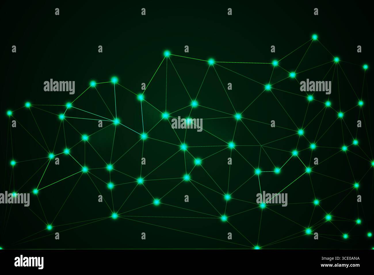 Abstract Geometric Network Mesh Background with Connected Dots and ...