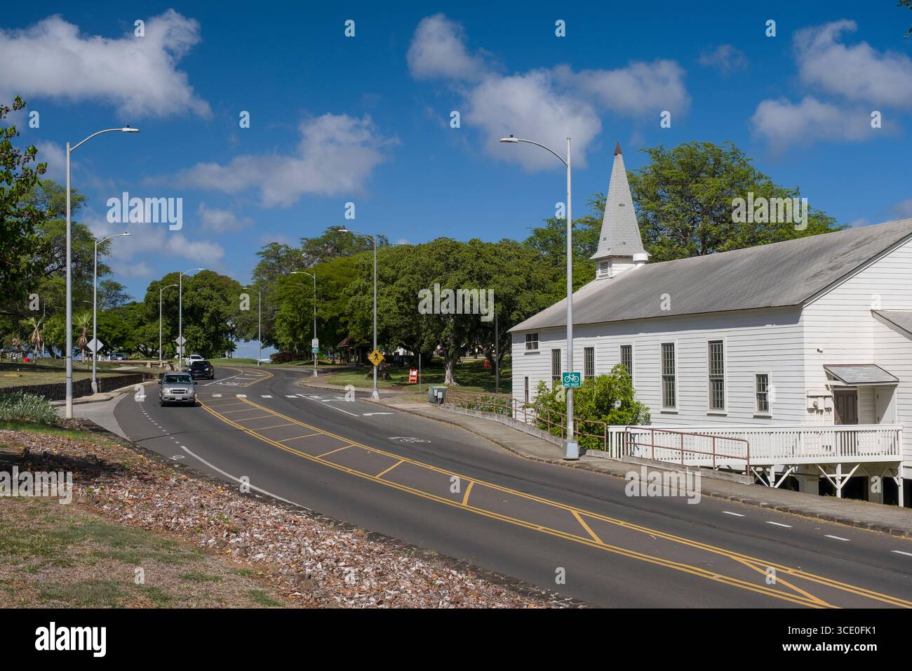Historic Fort Ruger Chapel along Diamond Head Road, Honolulu, Oahu ...
