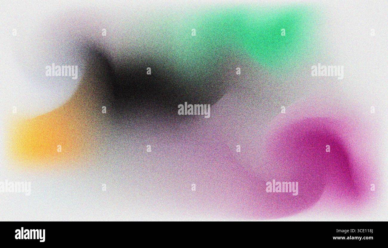 Mix colorful noisy gradient grunge grainy background image. Stock Vector