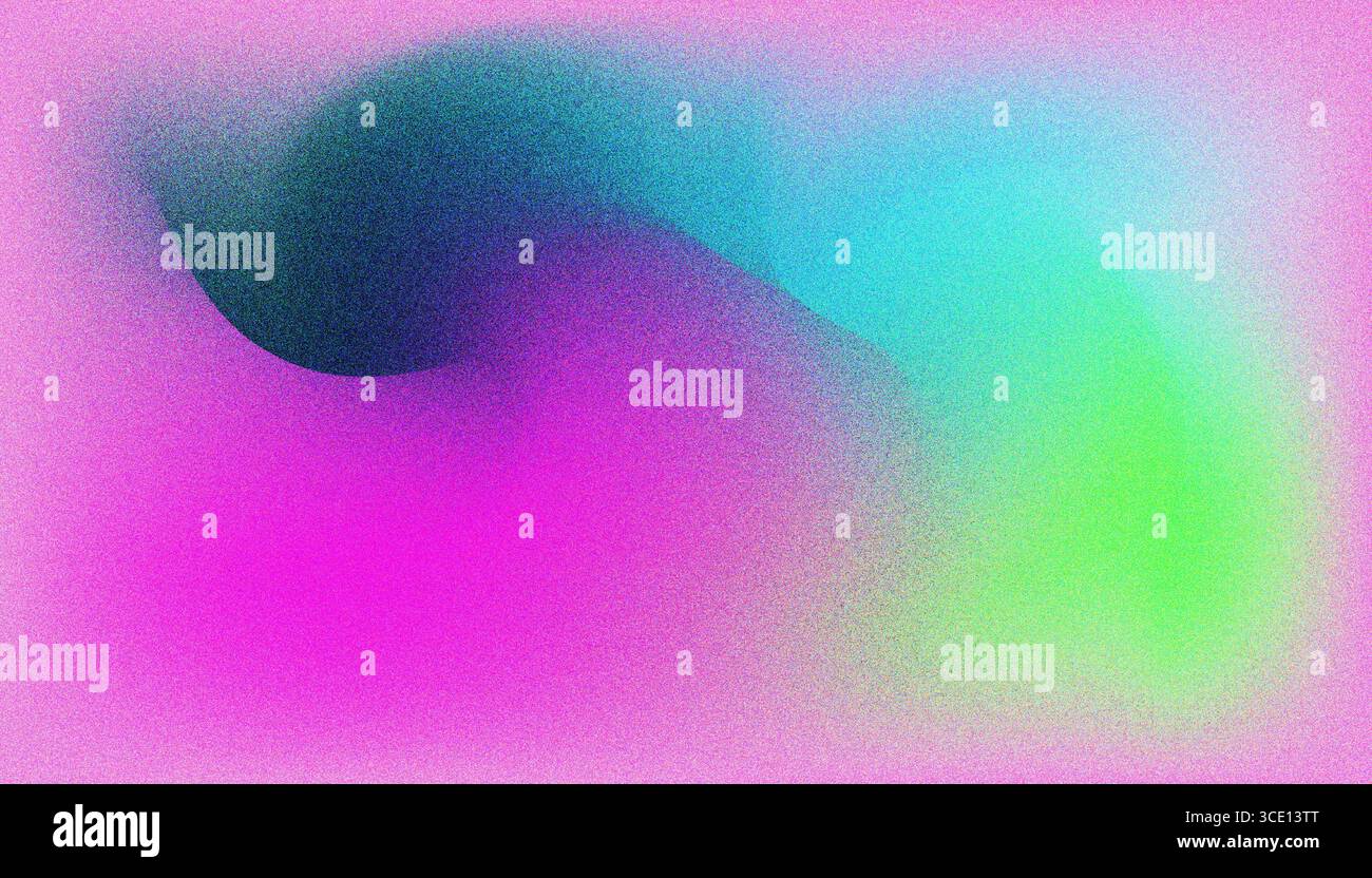 Mix colorful noisy gradient grunge grainy background image. Stock Vector