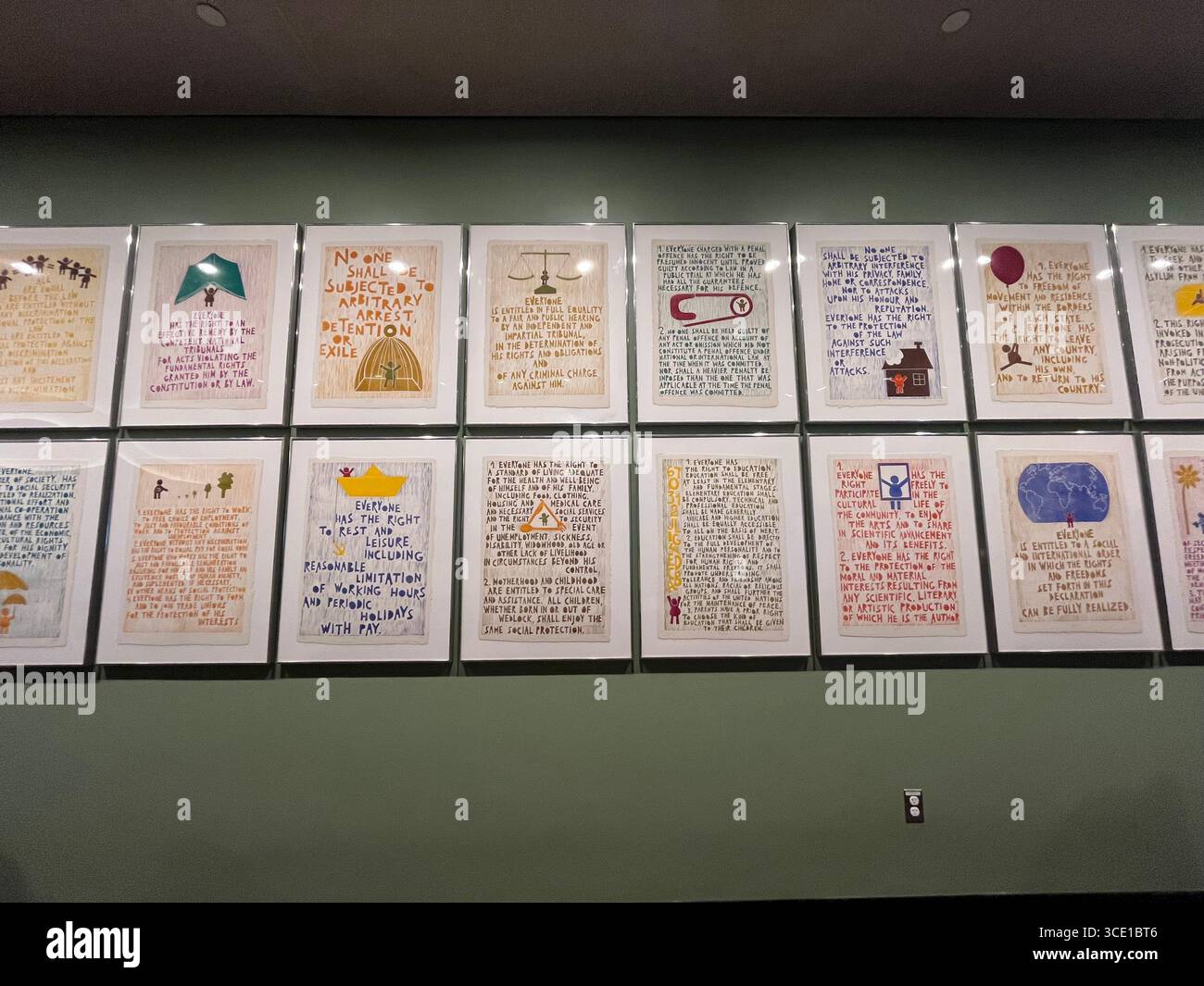 Editorial photo of the United Nations in New york City embodying the goals of world peace. - Smartphone Captured Stock Image