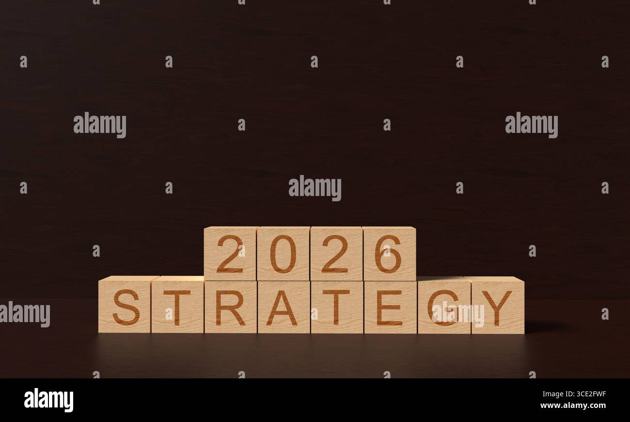 2026 Strategy Cube Block Wooden Sign Symbol Decoration Business 2026 Strategy Cube Block Wooden Sign Symbol Decoration Business Financial Idea 2026 Strategy Planning Business New Year Beginning Future 3CE2FWF 