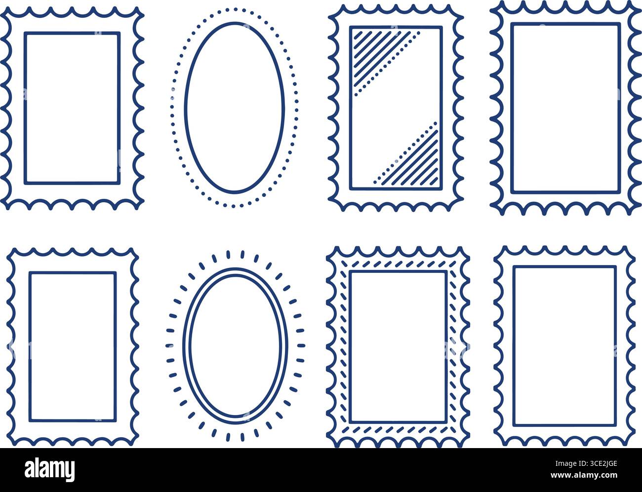 Two oval frames Stock Vector Images - Alamy