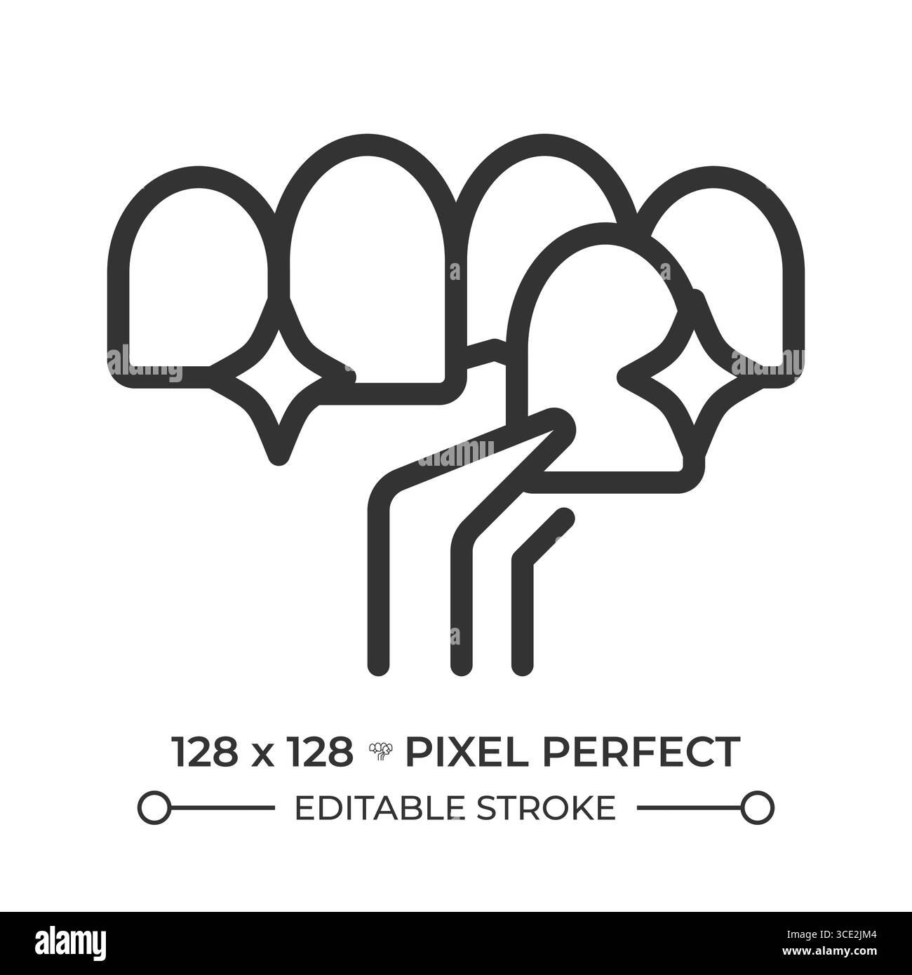 Healthy teeth pixel perfect line icon Stock Vector Image & Art - Alamy