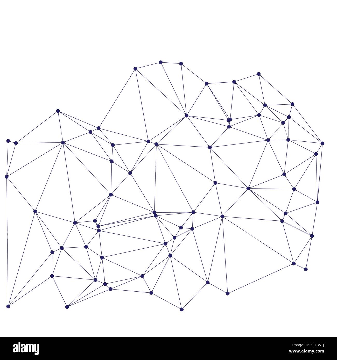 Global network connection background for banner design. Abstract line ...