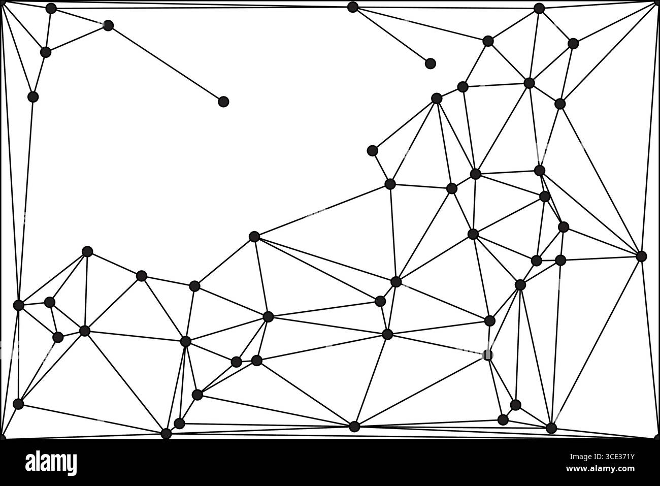 Abstract Network Background Design Global network connection background for banner design. Abstract line ...