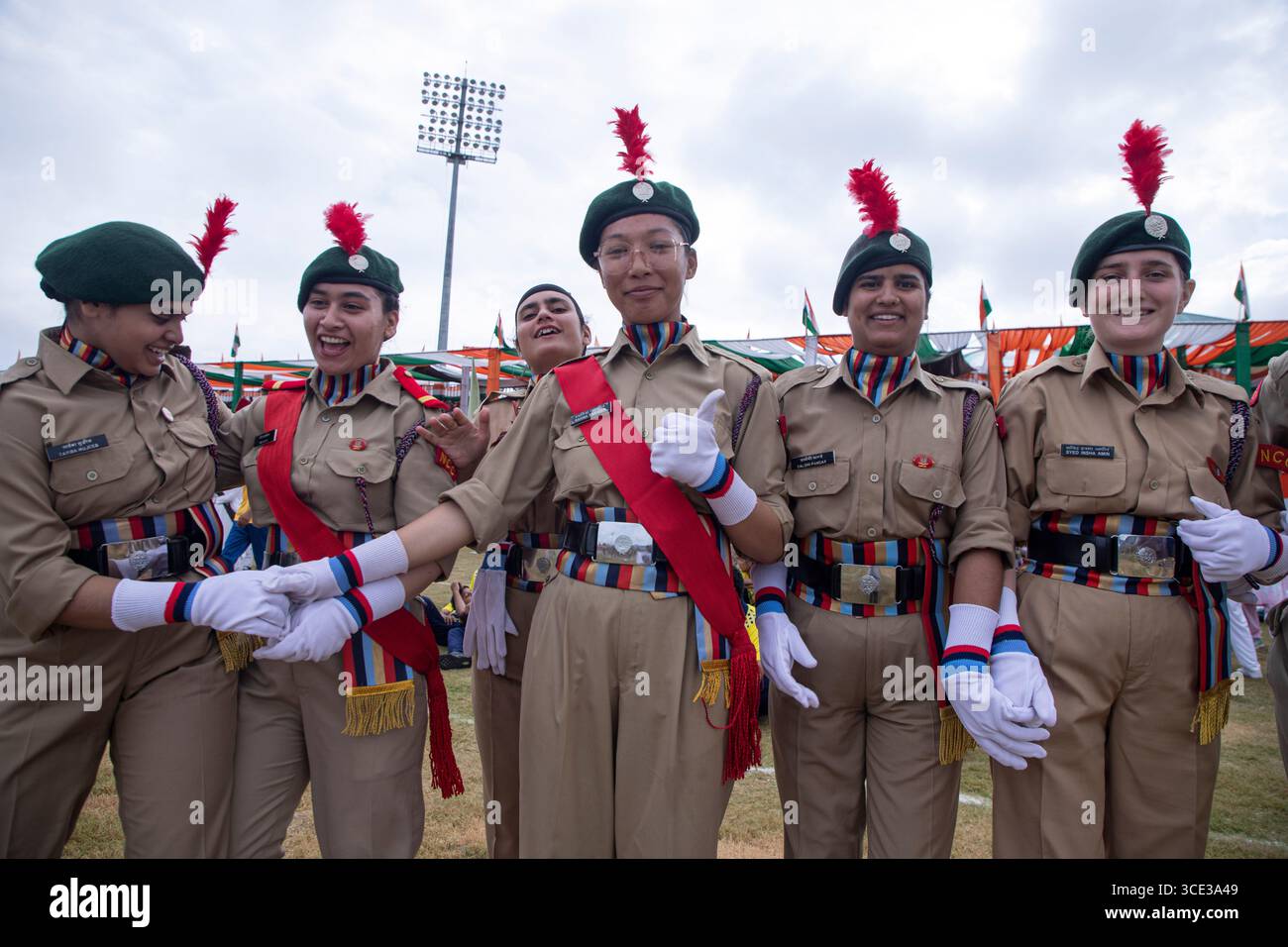Srinagar Jammu And Kashmir India 15th Aug 2025 National Cadet srinagar-jammu-and-kashmir-india-15th-aug-2025-national-cadet