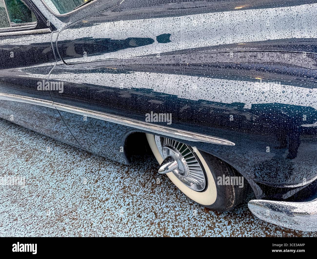 1950 Mercury Coupe ‘Planet Voodoo’ owned by restoration specialist Romance of Rust - Brentford, London - Smartphone Captured Stock Image