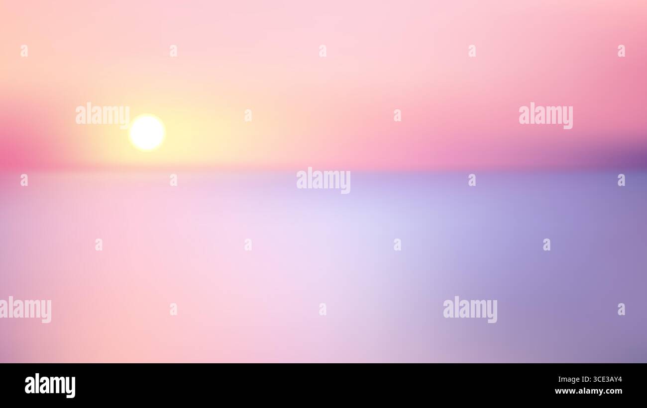 Reflection evening sky in Stock Vector