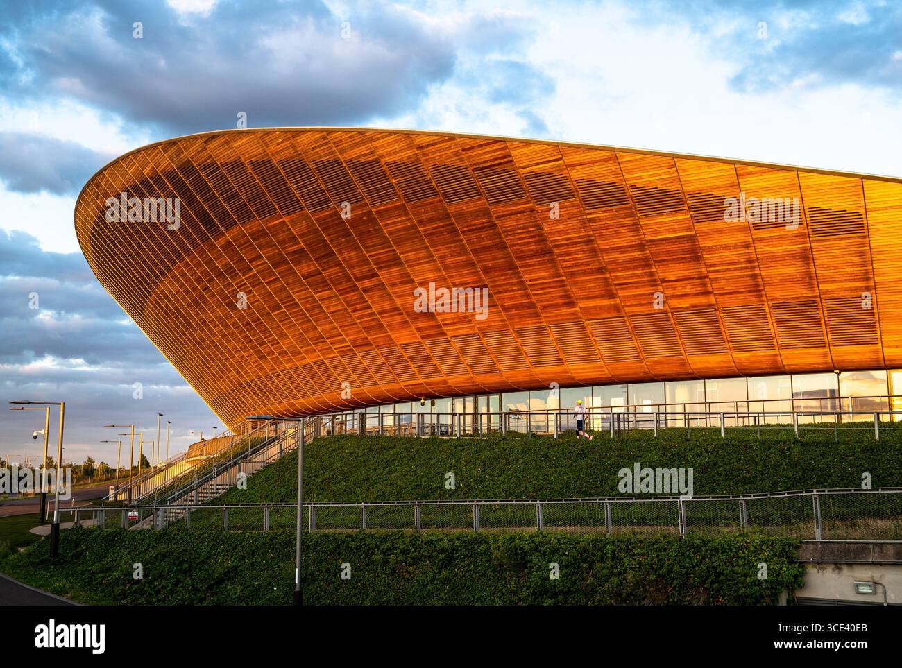 Lee Valley VeloPark, a cycling centre in Queen Elizabeth Olympic Park in Stratford, London Borough of Newham, London, England, UK Stock Photo