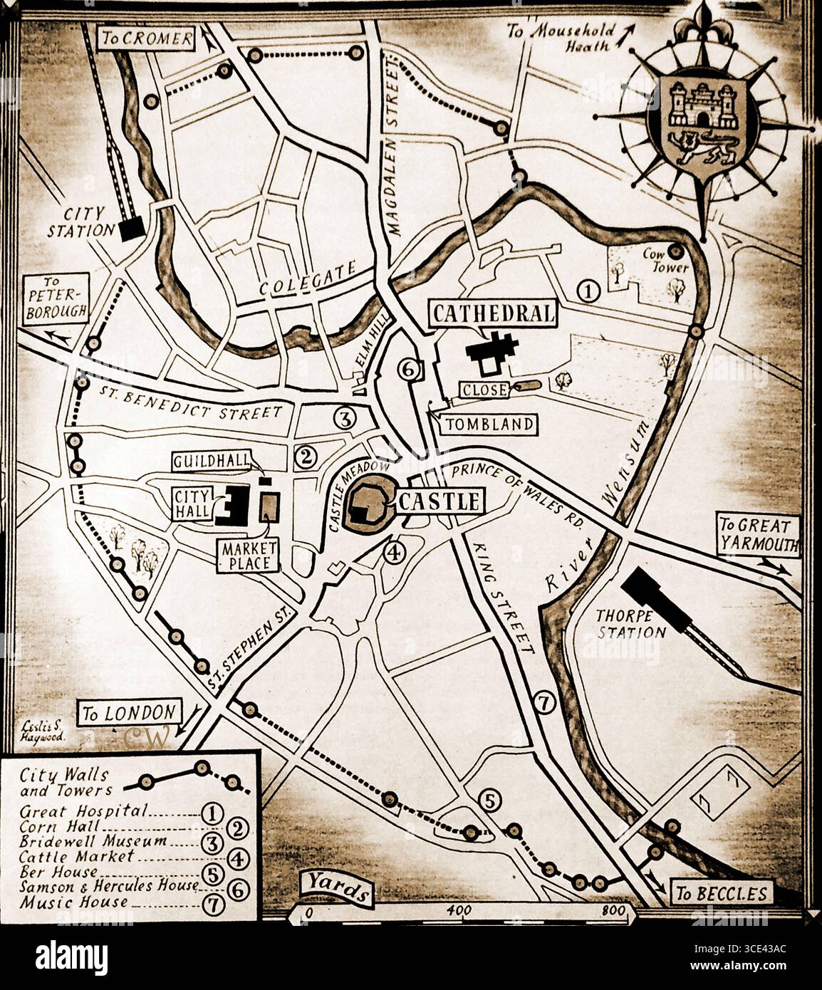 1950s map hi-res stock photography and images - Alamy