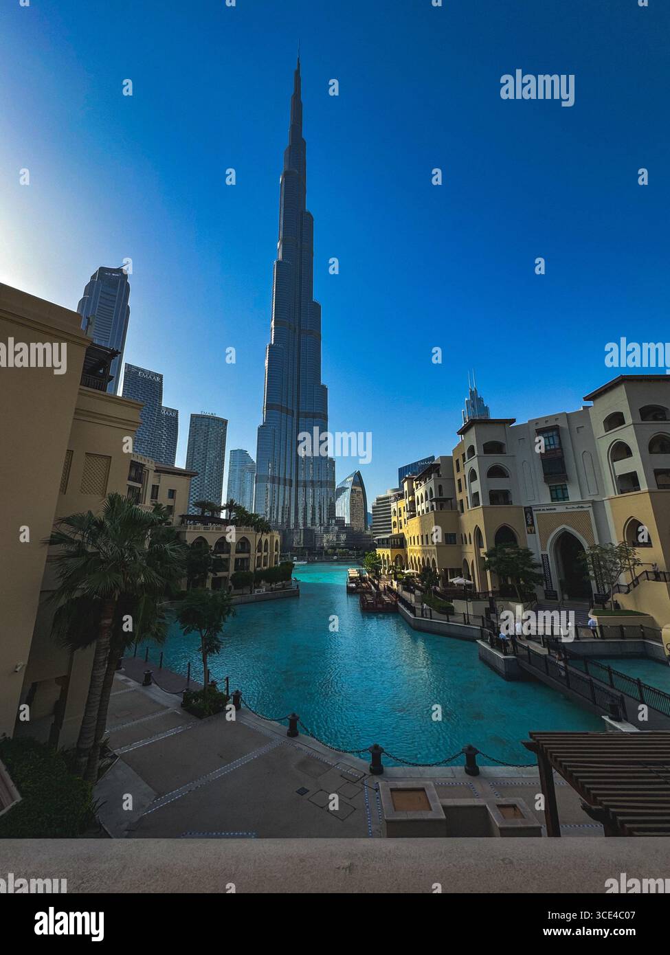 Iconic Dubai Skyline & Luxury Lifestyle - Smartphone Captured Stock Image