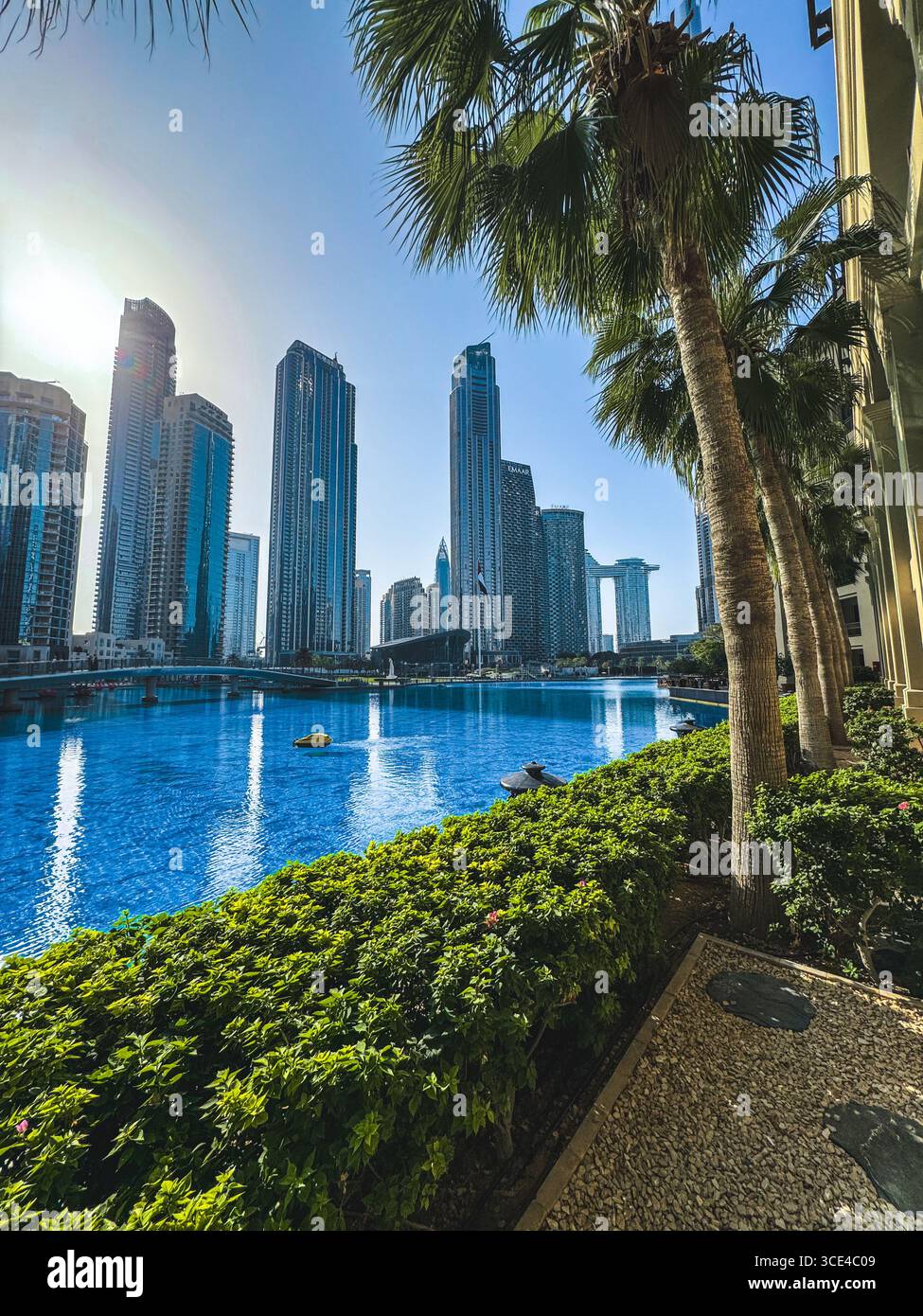 Iconic Dubai Skyline & Luxury Lifestyle - Smartphone Captured Stock Image