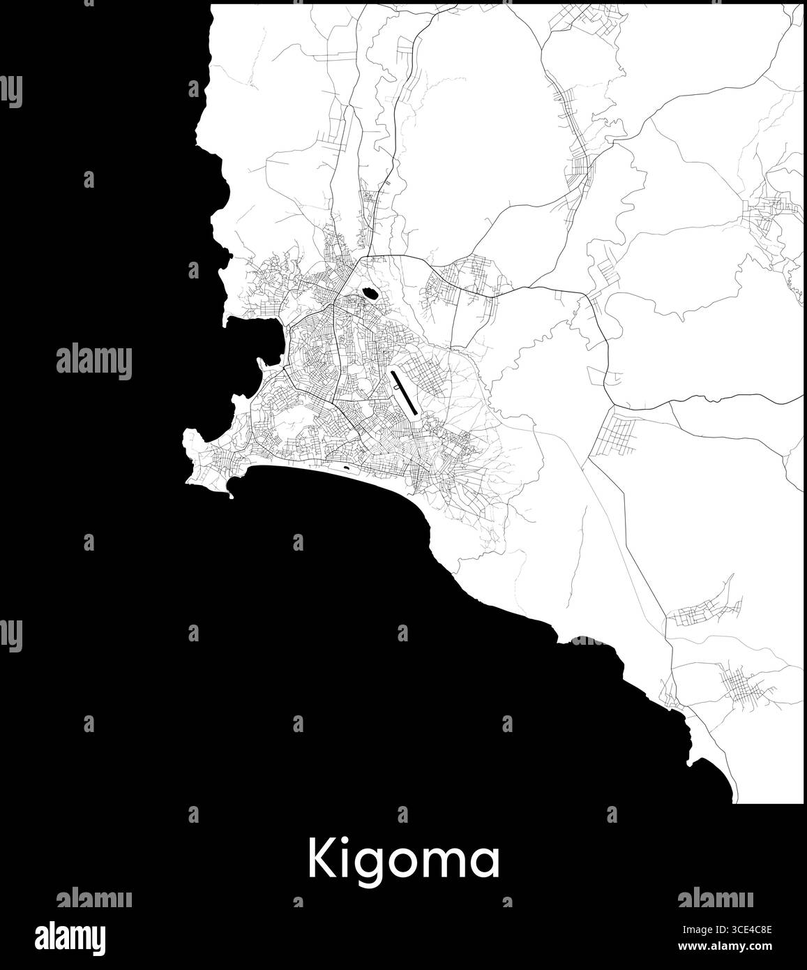 Kigoma City Map Tanzania Topographic Vector Map Poster Stock Vector Kigoma City Map Tanzania Topographic Vector Map Poster 3CE4C8E 