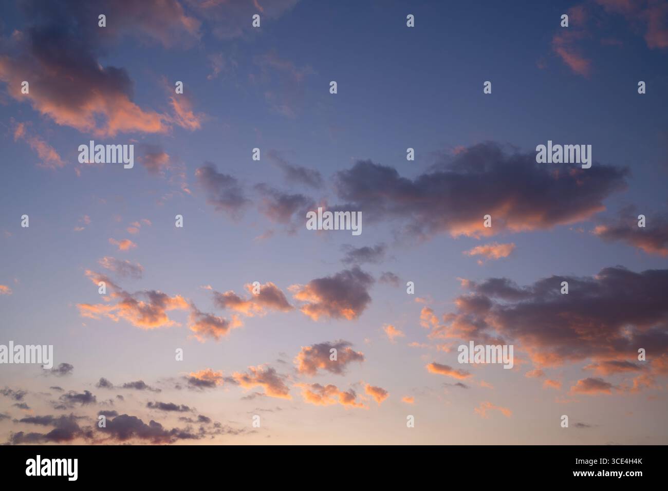 Low angle view to sky with clouds Stock Photo