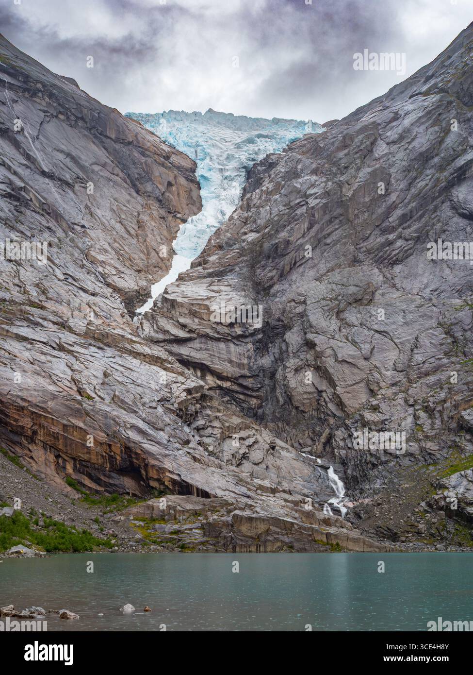 Briksdal Glacier Olden, Norway Stock Photo