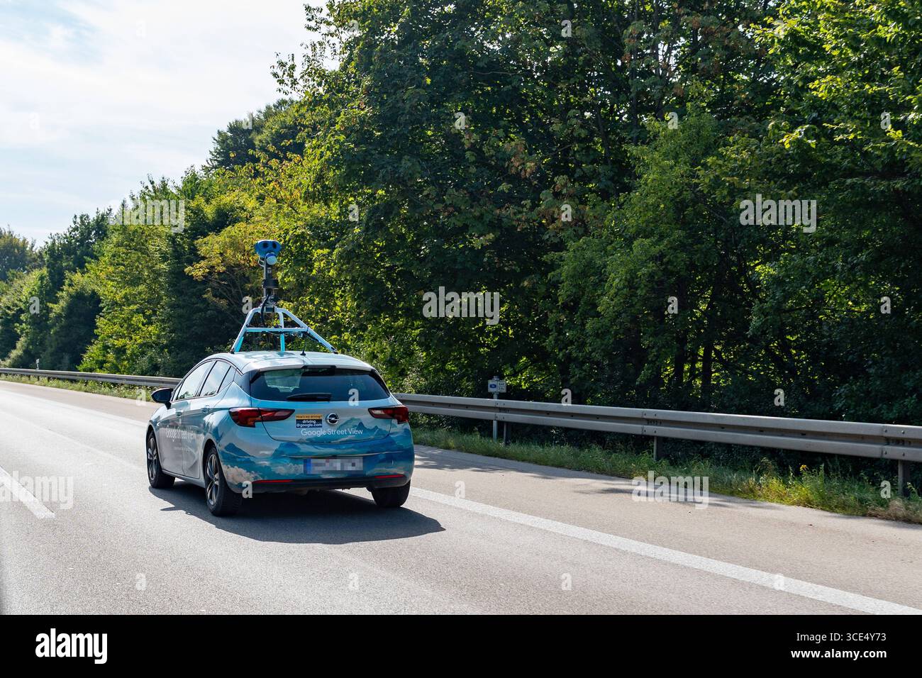 Bavaria, Germany - August 14, 2025: A Google Street View car with a ...