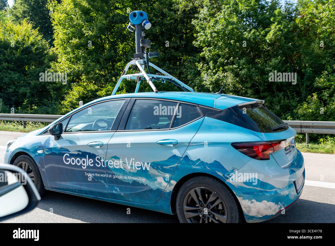 Bavaria, Germany - August 14, 2025: A Google Street View car with a ...