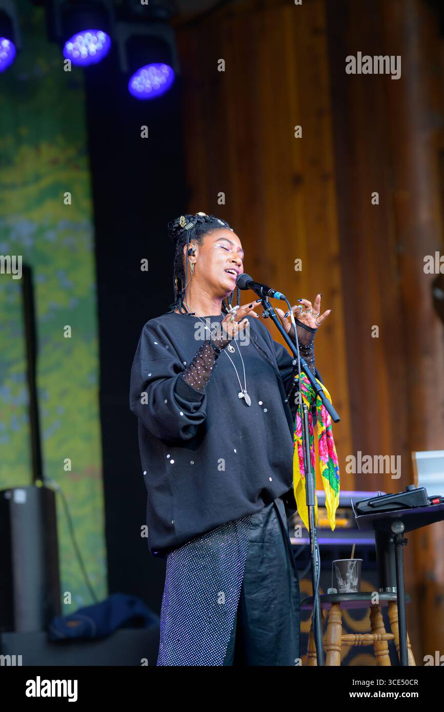 Jazz singer, Dominique Fils-Aime Stock Photo