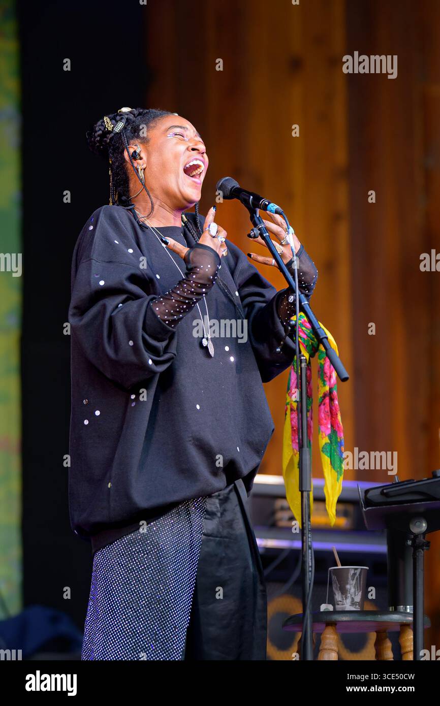 Jazz singer, Dominique Fils-Aime Stock Photo