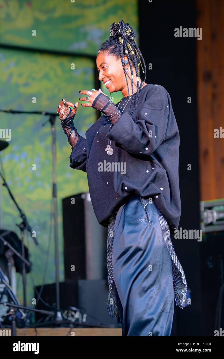 Jazz singer, Dominique Fils-Aime Stock Photo