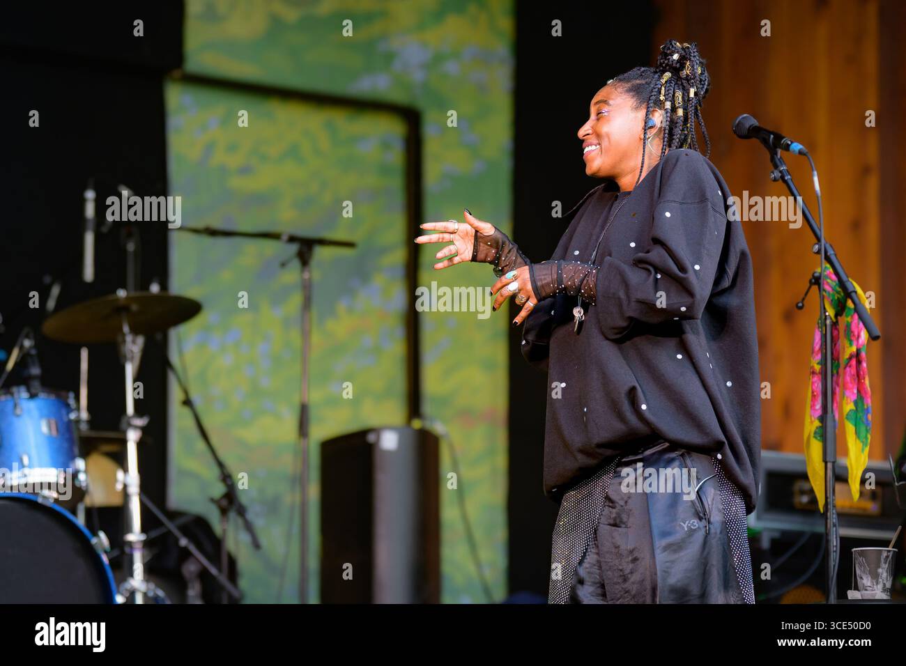 Jazz singer, Dominique Fils-Aime Stock Photo