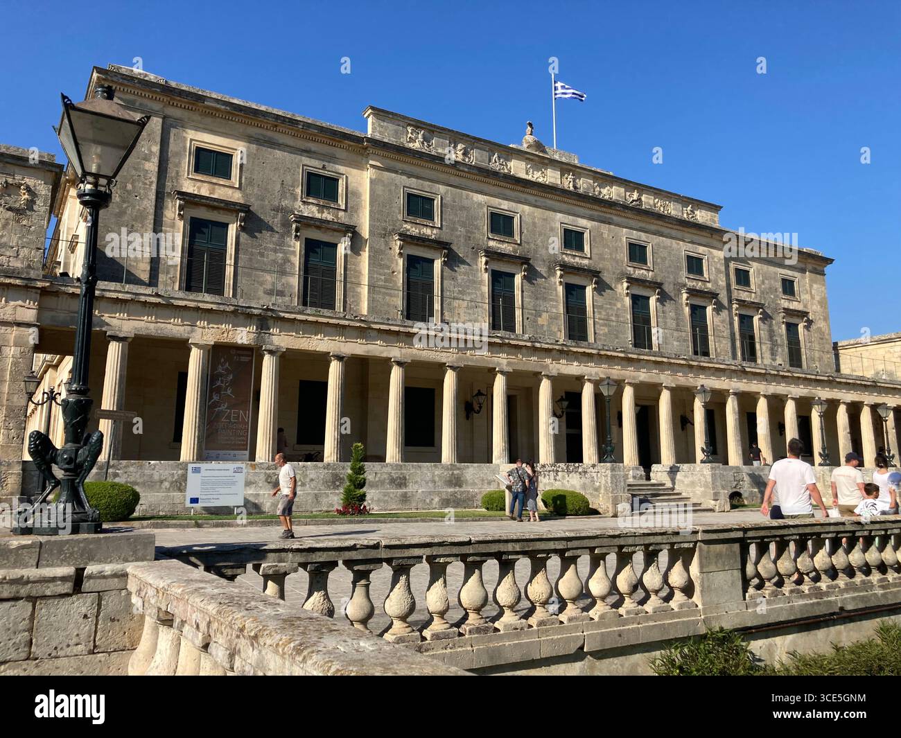 The Museum of Asian Art of Corfu, situated in Palace of St. Michael and St. George, Corfu Town , Island of Corfu, Greece - Smartphone Captured Stock Image