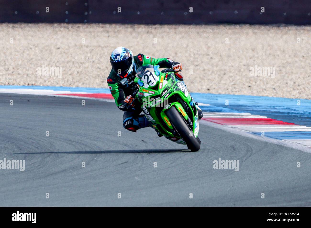 Gero Nittke of MH Racing competing in the Kawasaki Ninja ZX-4RR