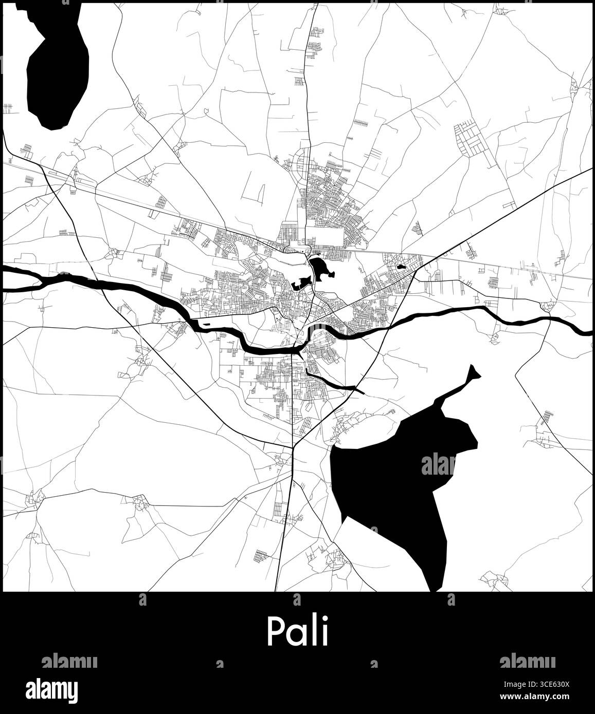 India map outline vector Black and White Stock Photos & Images - Alamy