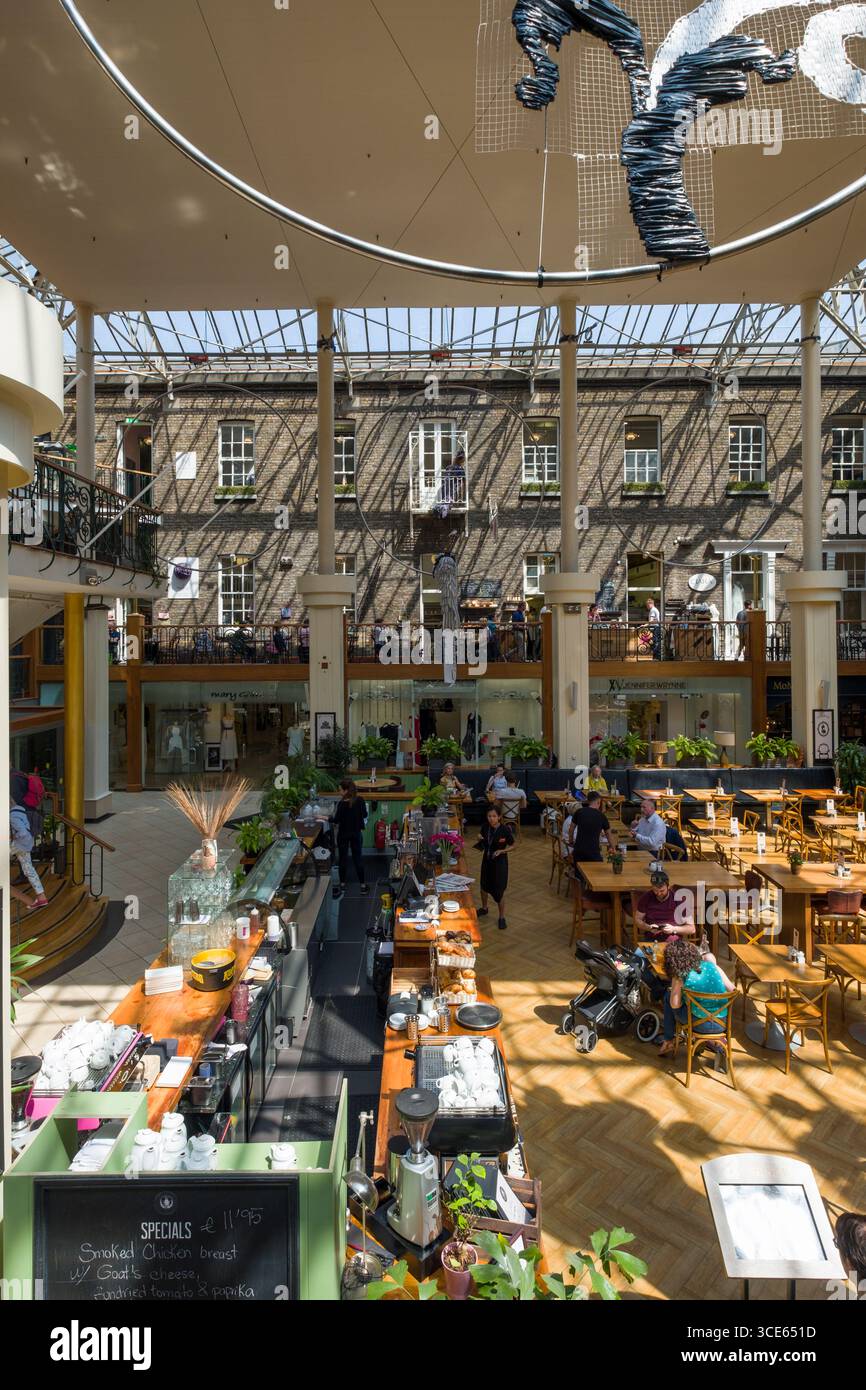 The Townhouse Café inside the center atrium of the Powerscourt Centre ...