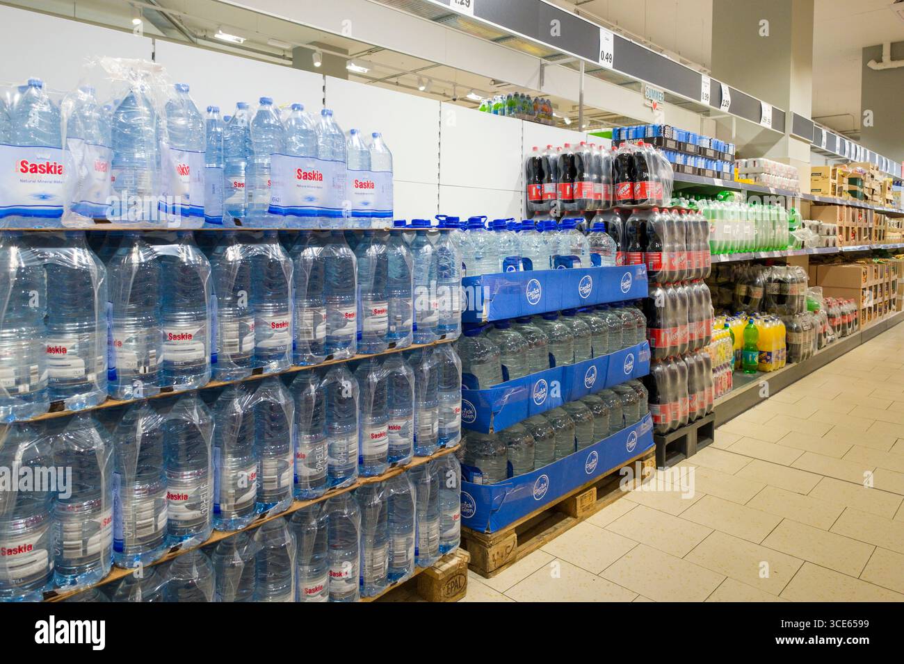 bottled-water-and-soft-drinks-for-sale-lidl-discount-supermarket-moore