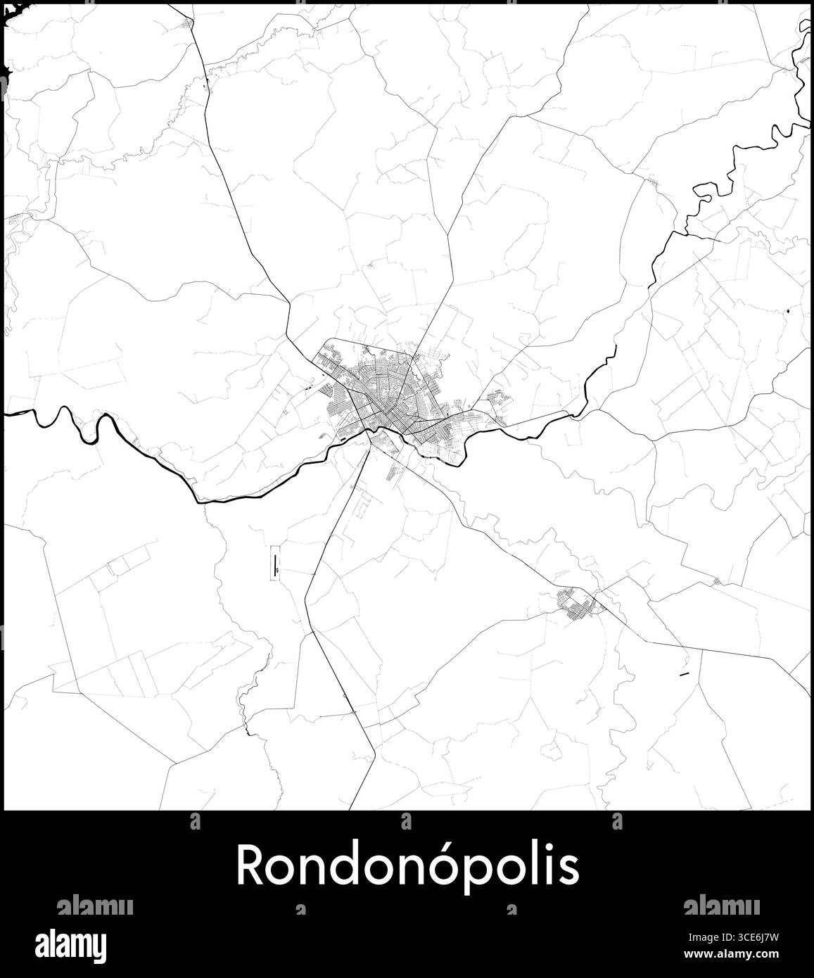 Rondonopolis map hi-res stock photography and images - Alamy